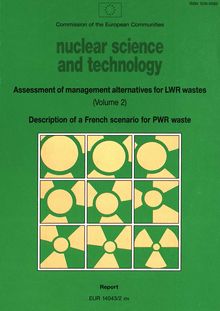 Description of a French scenario for PWR waste