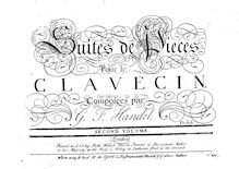 Partition complète,  de Pièces pour le Clavecin, Handel, George Frideric