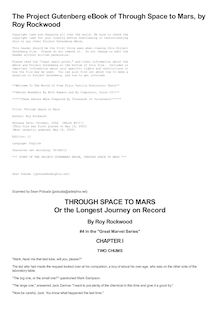 Through Space to Mars - Or the Longest Journey on Record