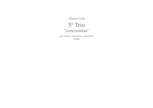 Partition complète, Trio No.5 concinnitas, Trio No.5 "concinnitas"