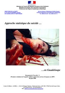 Approche statistique du suicide ... ...en Guadeloupe