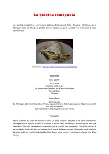 La piadina romagnola : une recette authentiquement italienne