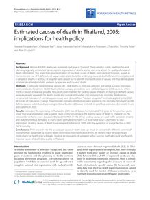 Estimated causes of death in Thailand, 2005: implications for health policy
