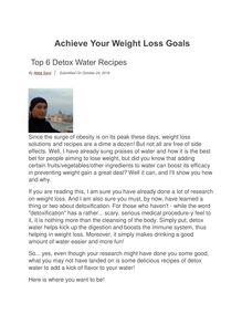 Achieve Your Weight Loss Goals