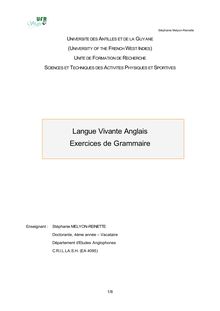 Exercices de Grammaire.pdf - Langue Vivante Anglais Exercices de ...