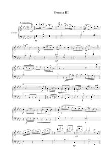 Partition Sonata No.3 en F major, 6 kurze Sonaten für das Klavier oder Fortepiano