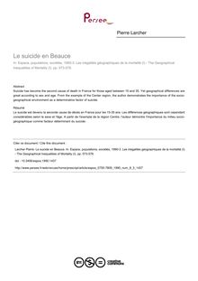 Le suicide en Beauce - article ; n°3 ; vol.8, pg 573-576