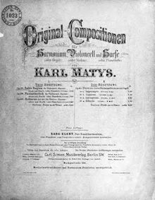 Partition parties complètes et harpe score, Salve Regina, Trio, Matys, Karl