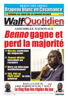Walf Quotidien n°9108 - Du vendredi 5 août 2022