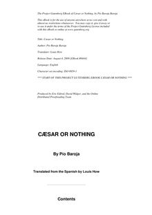 Cæsar or Nothing