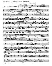 Partition parties complètes G.240, 6 corde quatuors, G.236-241 (Op.53)