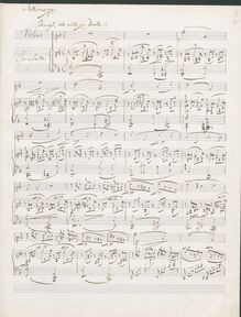 Partition Complete partition de piano et  partition de violon, F.A.E. Sonata