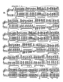 Partition No.11 en E♭ major, Etudes Op.10, Chopin, Frédéric