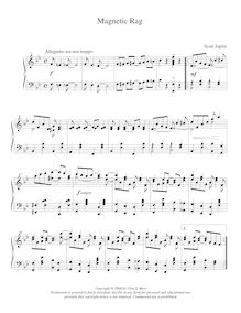 Partition complète, Magnetic Rag, Joplin, Scott par Scott Joplin