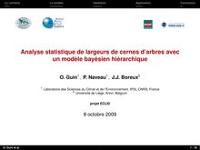 Analyse statistique de largeurs de cernes d arbres avec un modèle  bayésien hiérarchique