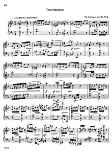 Partition complète, 6 orgue pièces, Op.29, Six Morceaux pour orgue, op.29