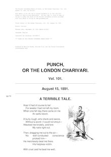 Punch, or the London Charivari, Volume 101, August 15, 1891