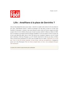 Lille : Amalfitano à la place de Gervinho ?