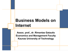 Business Models on Internet