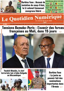 Le Quotidien Numérique d’Afrique n°1851 - du vendredi 04 février 2022