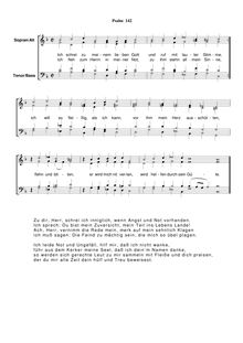 Partition Ps.142: Ich schrei zu meinem lieben Gott, SWV 247, Becker Psalter, Op.5