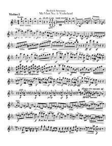 Partition violons I, Vyšehrad, The High Castle, E♭ major, Smetana, Bedřich