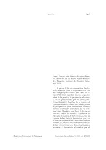 Viera y Clavijo, José. “Diario de viaje a Francia y Flandes”. Rafael Padrón Fernández (ed.) Tenerife: Instituto de Estudios Canarios, 2008.