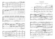 Partition complète, corde Trio, Op.69, Trio, G moll, für Violine, Bratsche und Violoncell, Op. 69, komponiert von Wilhelm Berger.