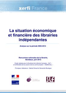 Situation de la librairie en France - étude 2005/2012
