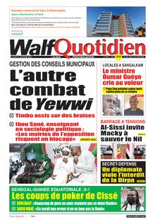 Walf Quotidien n°8955 - du lundi 31 janvier 2022