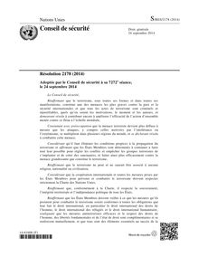 Résolution 2178 de l ONU sur le terrorisme