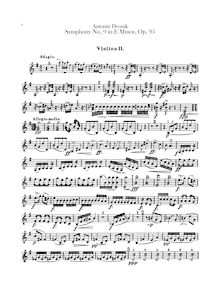 Partition violons II, Symphony No.9, Symfonie č.9, Z nového světa, From the New World