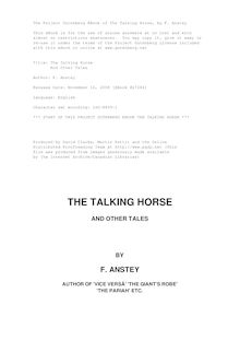 The Talking Horse - And Other Tales