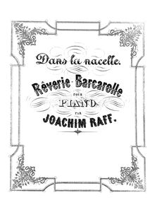 Partition complète, Dans la nacelle, Rêverie-Barcarolle, In the gondola, Dream-Barcarole