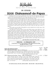 2006 Châteauneuf-du-Papes