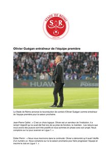 Stade de Reims : Olivier Guégan reconduit entraîneur de l équipe première