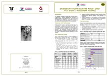 Dewsbury Town Centre Audit 2001 Factsheet 1
