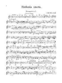 Partition trompette (en C), Sinfonia sacra, Widor, Charles-Marie