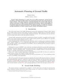 Automatic Planning of Ground Traffic
