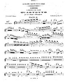 Partition flûte 2, Scherzo  Il maestro e gli allievi , Op.100, G major