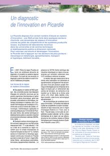 Chapitre : Industrie du Bilan économique et social Picardie 2007 : Un diagnostic de l innovation en Picardie