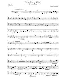Partition violoncelles, Symphony No.8, E major, Rondeau, Michel par Michel Rondeau