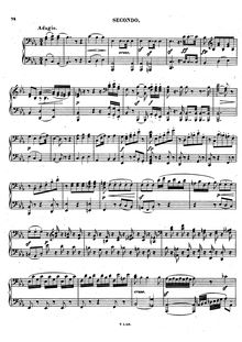 Partition , Adagio, Piano Concerto No.2, B♭ major, Beethoven, Ludwig van