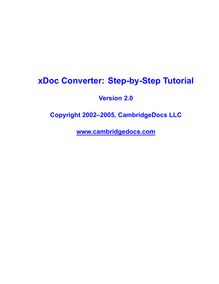xDoc Converter: Step-by-Step Tutorial