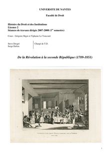 De la Révolution à la seconde République (1789 - Chronologie 1789 ...