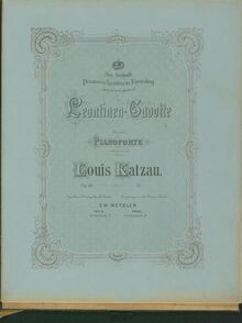 Partition complète, Leontinen-Gavotte, C major, Katzau, Louis