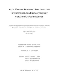 Metal organic inorganic semiconductor heterostructures characterized by vibrational spectroscopies [Elektronische Ressource] / vorgelegt von Georgeta Salvan