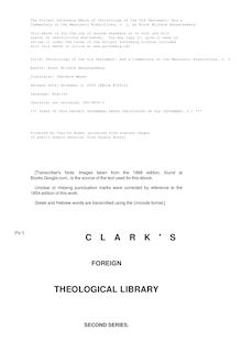 Christology of the Old Testament: And a Commentary on the Messianic Predictions, Vol. 1
