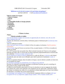 1 UMR ESPACE 6012 Université d Avignon 9 décembre 2005 "Réflexions ...