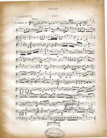 Partition violon parties, Deux quatuors brillants, Op.224, Czerny, Carl